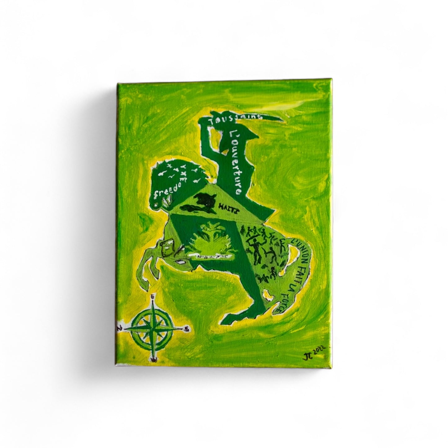 Dessalines on a Horse (green paint)