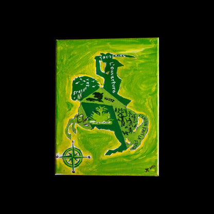 Dessalines on a Horse (green paint)