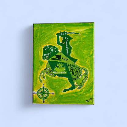 Dessalines on a Horse (green paint)