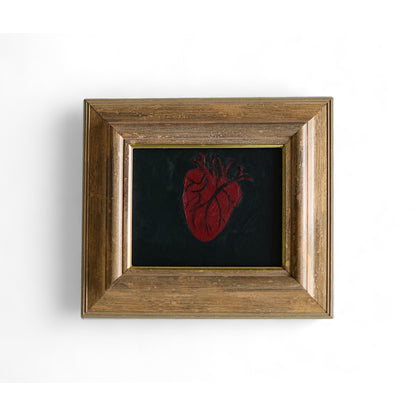 The Heart on brown frame